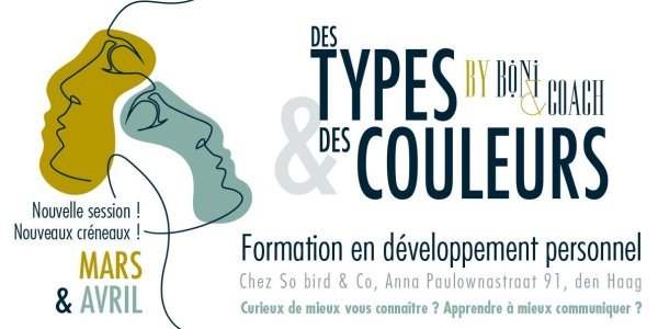 Annonce - Boini & Coach : Atelier des Types & des Couleurs