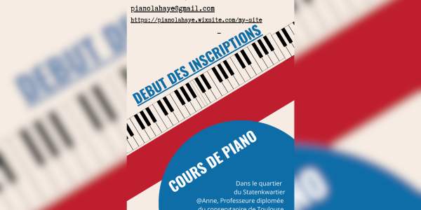 Pi'Ann'Ô : Cours de piano