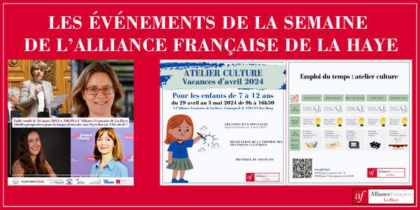Activités Alliance Francaise semaine prochaine