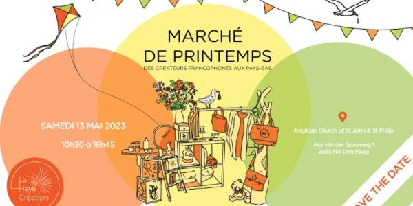 Annonce - La Haye Création : Marché de Printemps - 13 mai 2023