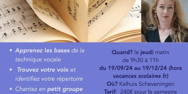 ATELIER de CHANT à la rentrée
