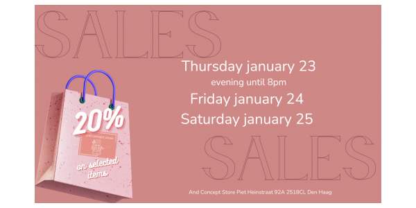 Soldes au And Concept Store.