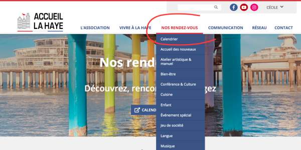 Simplification du rubriquage du site