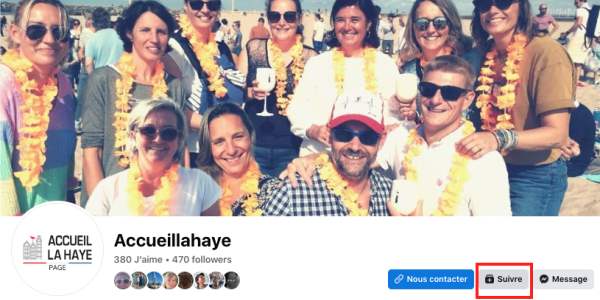 Les réseaux sociaux de l'Accueil